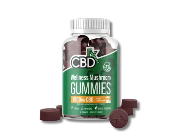 CBD Gummies With Mushrooms for Wellness 1500mg